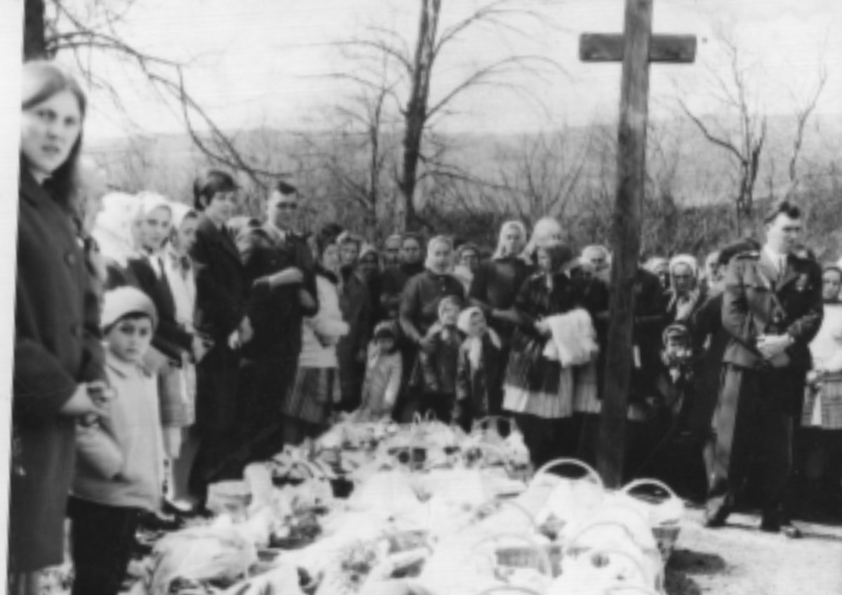 Historická fotografia zo života obce Malý Lipník