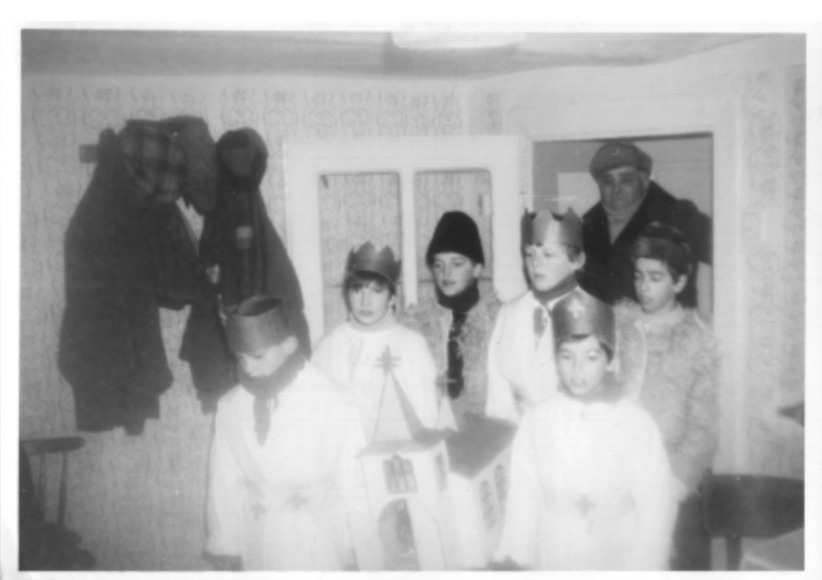 Historická fotografia zo života obce Malý Lipník