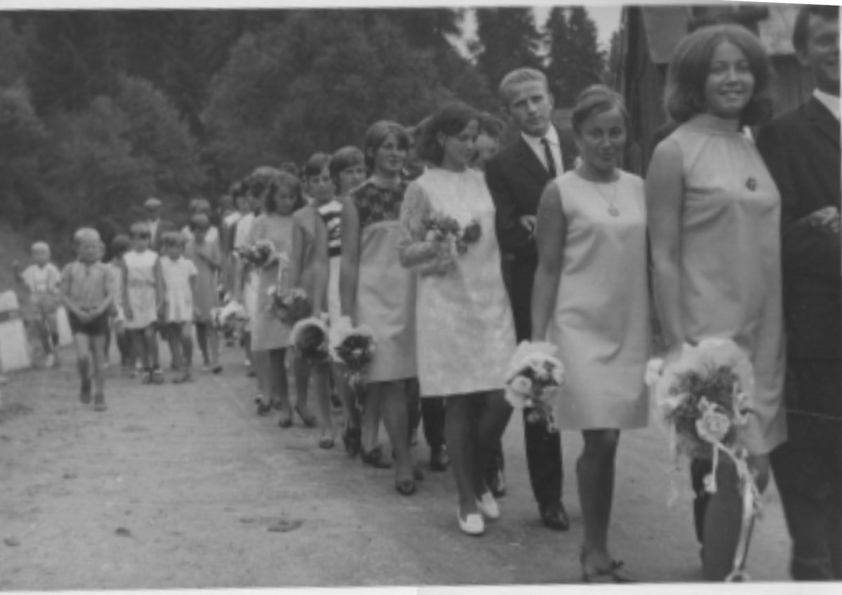 Historická fotografia zo života obce Malý Lipník