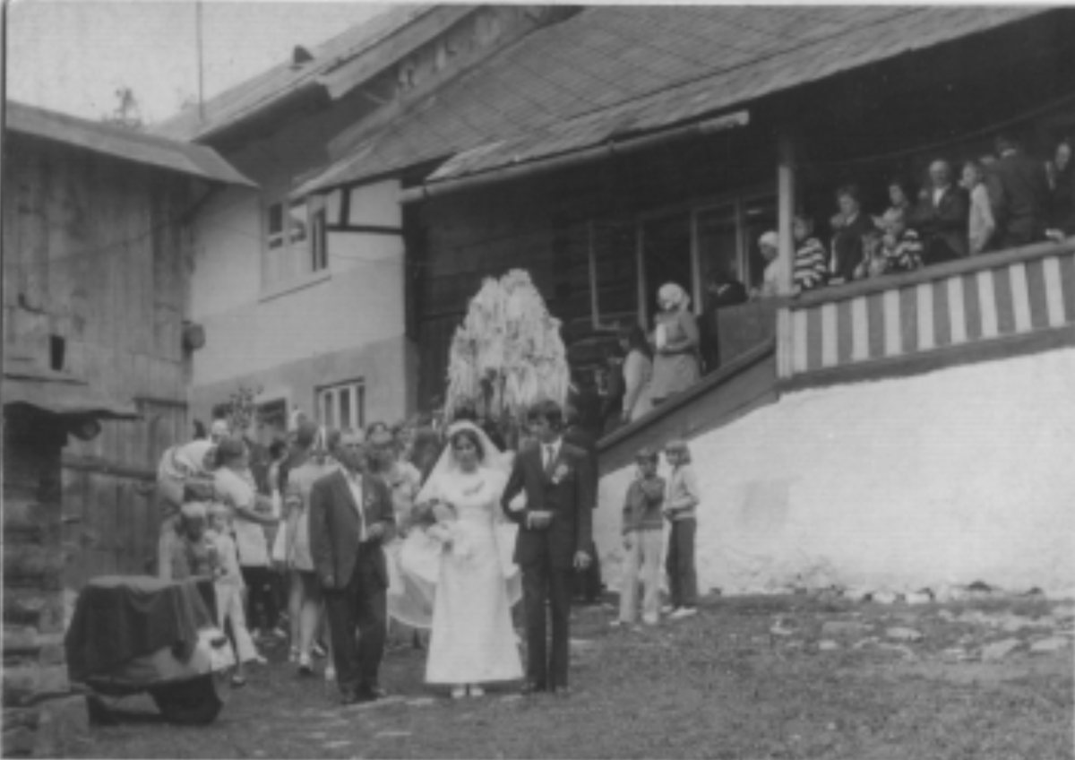 Historická fotografia zo života obce Malý Lipník
