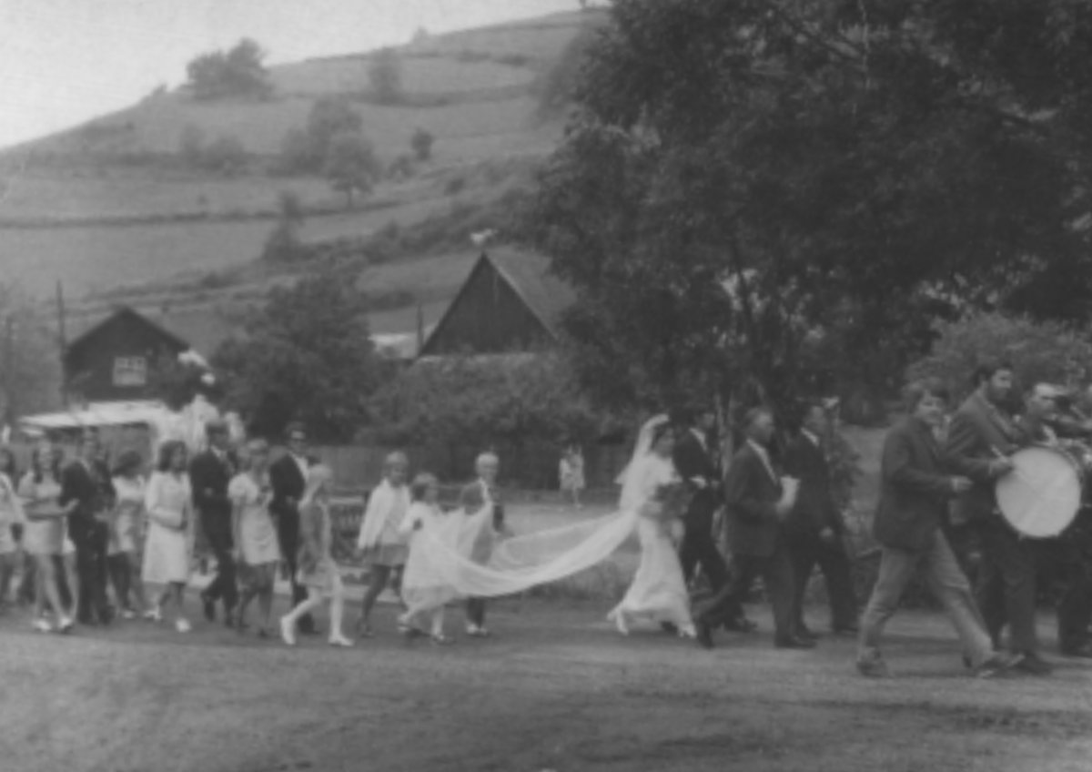 Historická fotografia zo života obce Malý Lipník