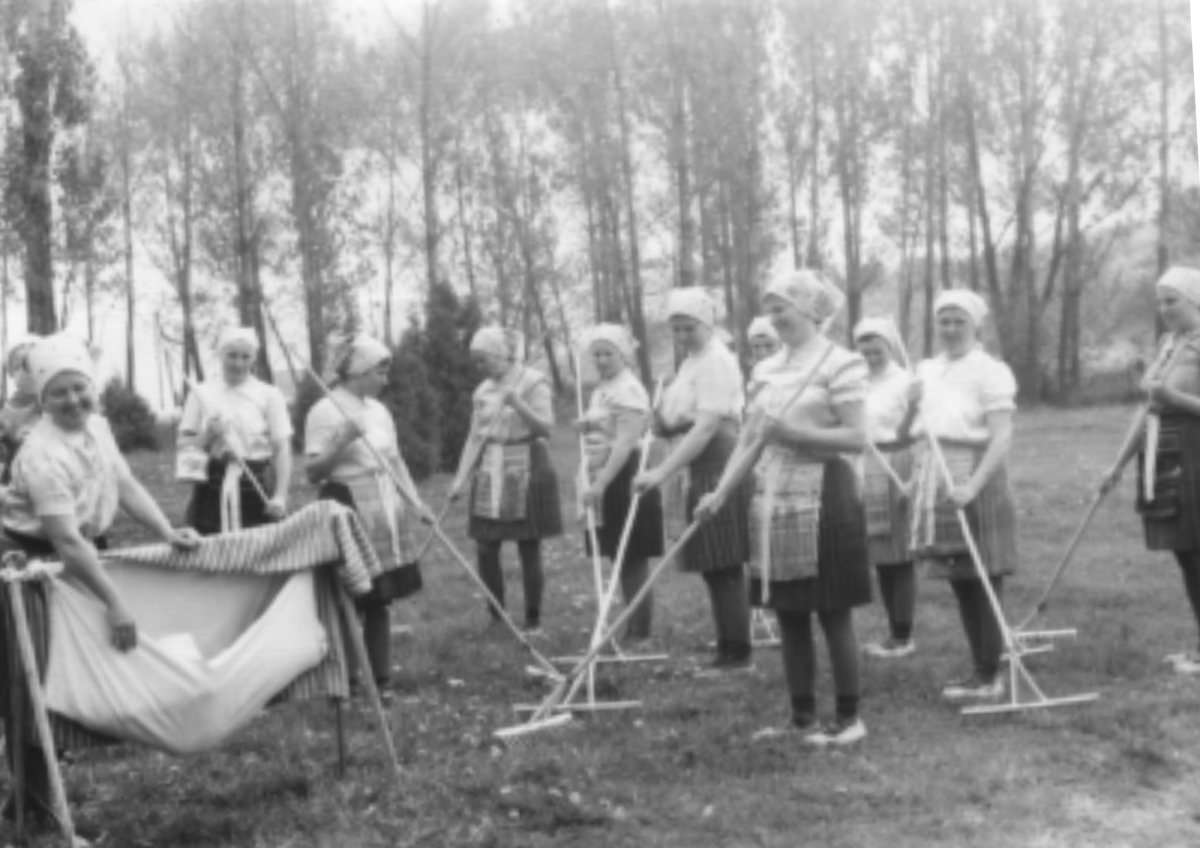Historická fotografia zo života obce Malý Lipník